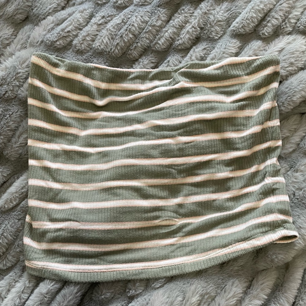 striped tube top